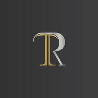 Alphabet Initialen Logo rt, tr, t und r vektor