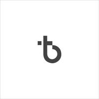 första brev tb logotyp eller bt logotyp vektor design mallar