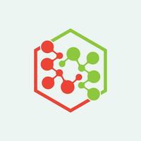 Molekül Logo Illustration Vektor Bild und perfekt Symbol Vorlage Design zum chemisch Elemente, Ausbildung, Wissenschaft, nuklear, usw auf grau Hintergrund
