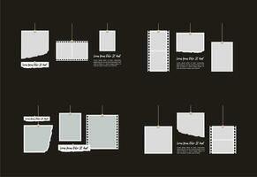 bilder eller foton ram collage. serier sida rutnät layout abstrakt Foto ramar och digital Foto vägg mall vektor
