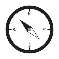 kompass ikon logotyp vektor design mall