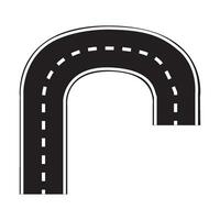 Autobahn-Symbol-Logo-Vektor-Design-Vorlage vektor