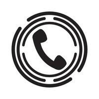 telefon ikon logotyp vektor design mall