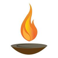 Feuer-Symbol-Logo-Vektor-Design-Vorlage vektor