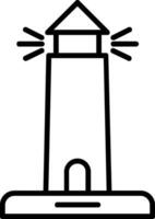 Leuchtturm-Vektor-Symbol vektor