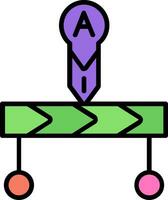 Timeline-Vektorsymbol vektor