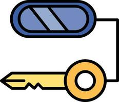 zusammengesetzt Schlüssel Vektor Symbol