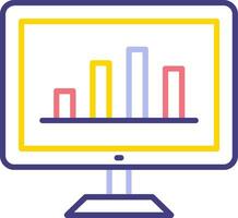 Statistik-Vektorsymbol vektor