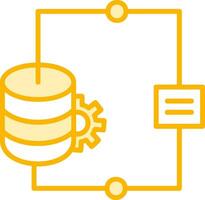 Vektorsymbol für die Datenintegration vektor