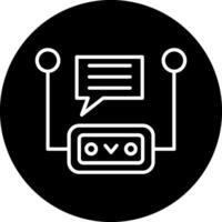 Chatbot-Vektorsymbol vektor