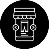 Online-Shop-Vektorsymbol vektor