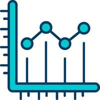 linje Diagram vektor ikon