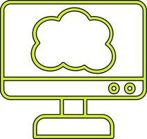 Cloud-Computing-Vektorsymbol vektor