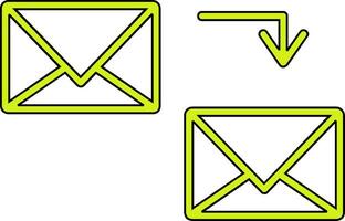 E-Mail-Vektorsymbol senden vektor