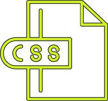 css-Dateivektorsymbol vektor