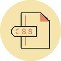 css-Dateivektorsymbol vektor