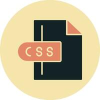 css-Dateivektorsymbol vektor