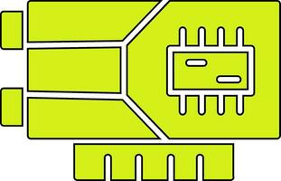 Grafikkarten-Vektorsymbol vektor