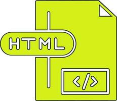 html fil vektor ikon