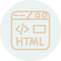 HTML-Vektorsymbol vektor