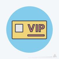 Vektorgrafik der VIP-Karte - Color Mate Style vektor