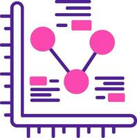 Diagrammvektorsymbol vektor