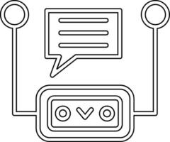 Chatbot-Vektorsymbol vektor