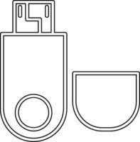 USB-Vektorsymbol vektor