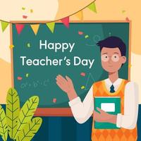 lärarens dag firande koncept vektor