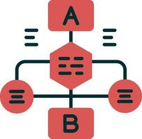 Flussdiagramm-Vektorsymbol vektor