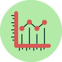 Liniendiagramm-Vektorsymbol vektor