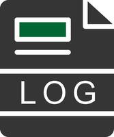 Log kreatives Icon-Design vektor