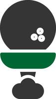Golf Ball kreativ Symbol Design vektor