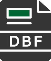 dbf kreativ ikon design vektor