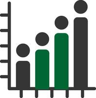 Diagramm kreatives Icon-Design vektor