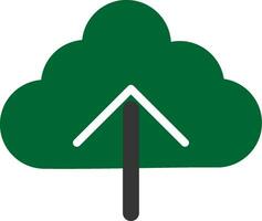 Wolke hochladen kreativ Symbol Design vektor