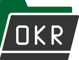 okr Mappe kreativ Symbol Design vektor