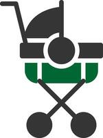 Kinderwagen kreativ Symbol Design vektor