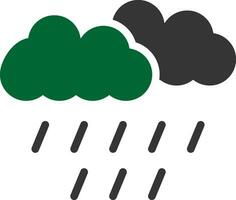 regnerisch Tag kreativ Symbol Design vektor