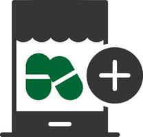 Gesundheitswesen E-Commerce kreativ Symbol Design vektor