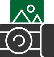 kreatives Icon-Design für Sofortbildkameras vektor