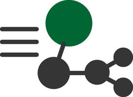 Molekülstruktur kreatives Icon-Design vektor