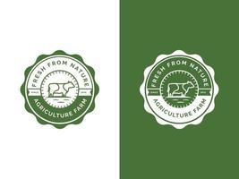 jordbruk och gård logo design koncept vektor