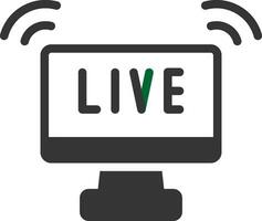 kreatives Icon-Design für Live-Streaming vektor