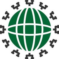 kreatives Icon-Design für globale Netzwerke vektor