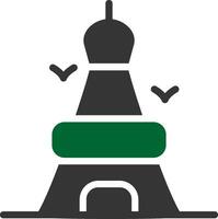 eiffelturm kreatives symboldesign vektor