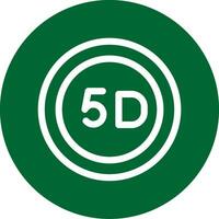 5d Daten Lager kreativ Symbol Design vektor