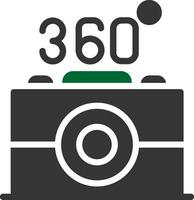 360 kamera kreativ ikon design vektor