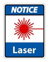 märk lasersymbol tecken symbol tecken isolera på transparent bakgrund, vektor illustration