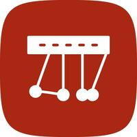 Newton Cradle kreatives Icon-Design vektor